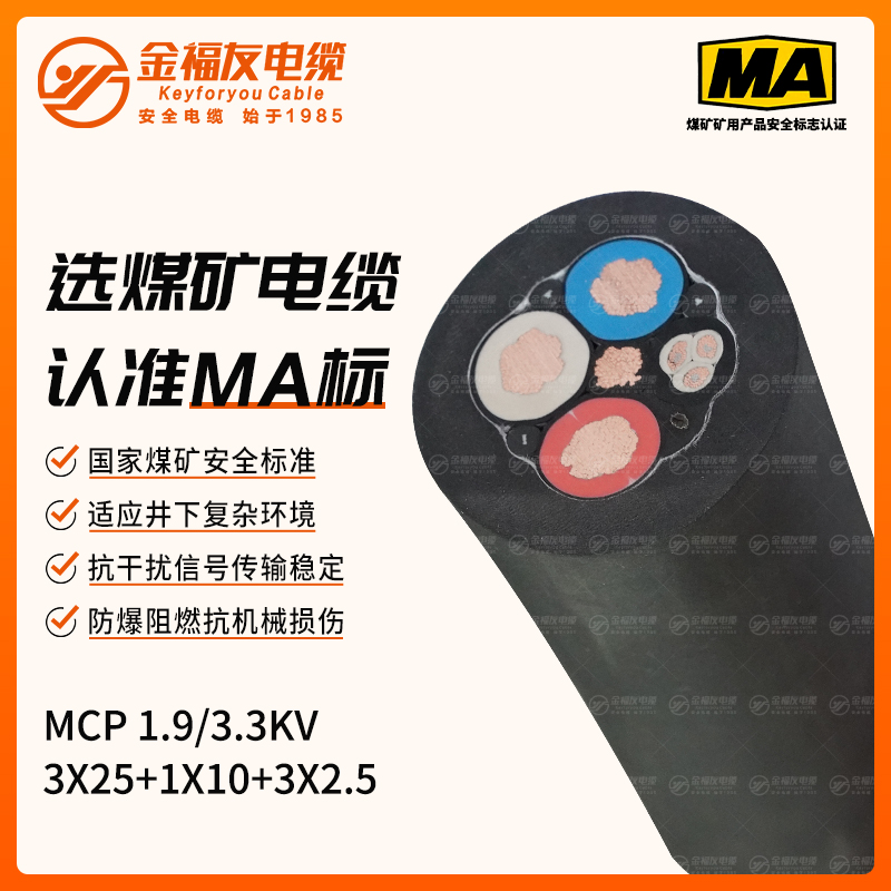 MCP礦用電纜（1.9/3.3kV）